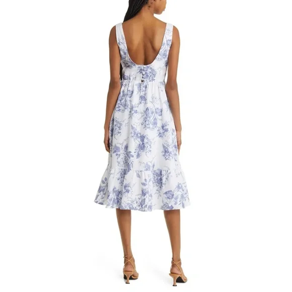NEW Reformation Bucatini Dress Lupine 12